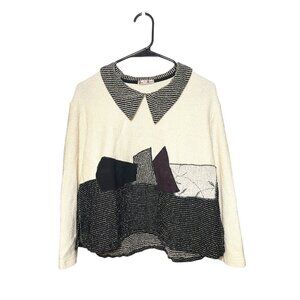 Vintage Neil & David Collared Geometric Sweater